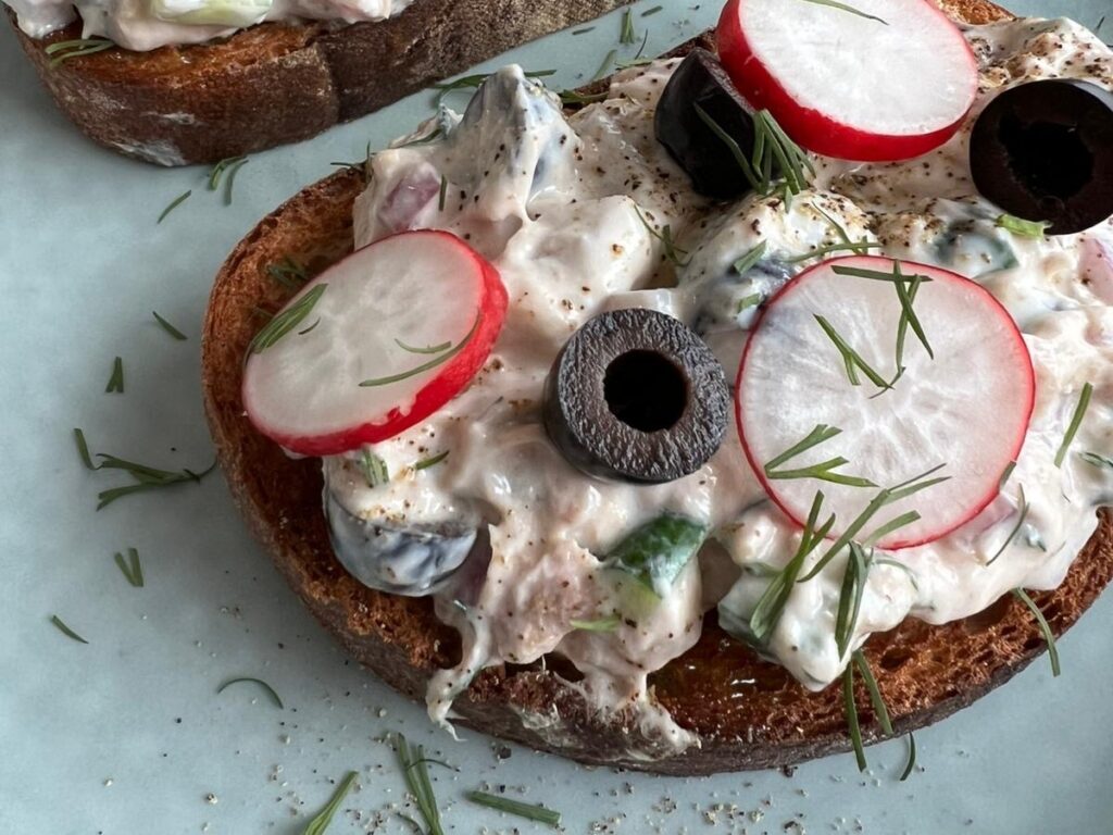 Shio-koji Yoghurt Salad Open Sandwich